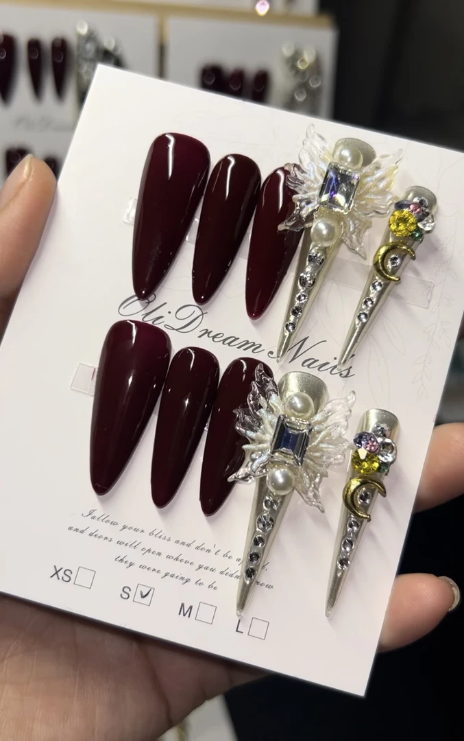 纯手工定制显白显瘦穿戴甲嬛嬛甲贵妃甲1-200