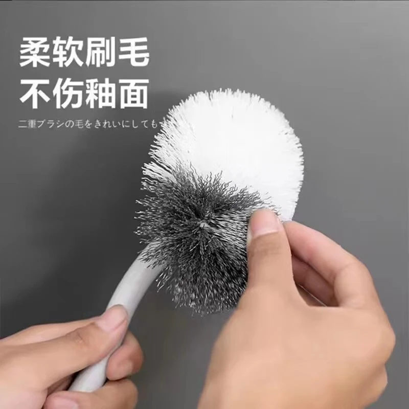 马桶刷两只2.99包邮到家  有问题联系客服免费补发  多功能洁厕刷
