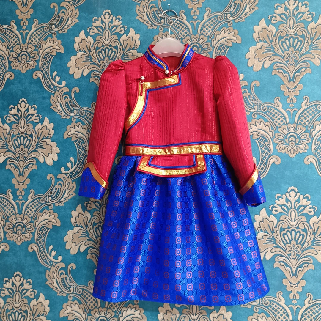 童装 女孩 可爱 日常蒙古袍 公主民族风宫廷