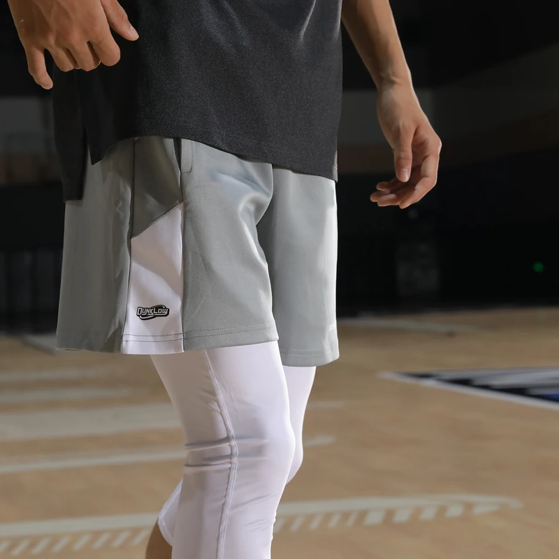 DUNKLOW美式篮球短裤男运动透气速干四分宽松休闲训练薄款篮球裤