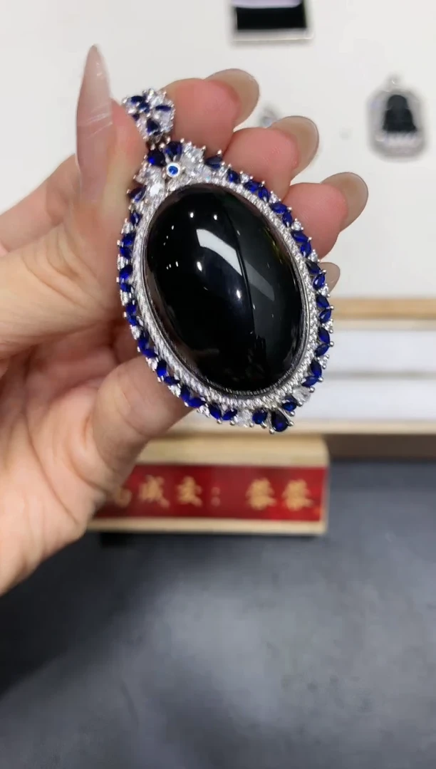 【闪购商品】翡翠吊坠(不含链)银S925镶嵌28多人多样性随机发货1件