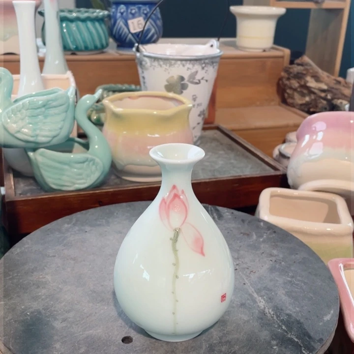 陶瓷20CM以下浮力炸花插