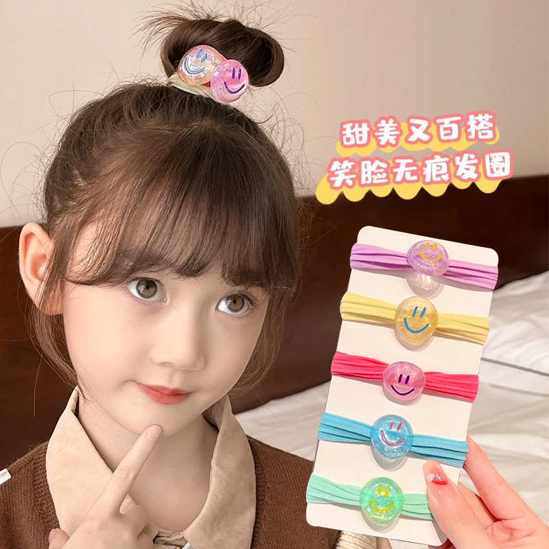 儿童头绳女韩版可爱头饰宝宝扎头发高弹力皮筋女童不伤发毛巾发圈