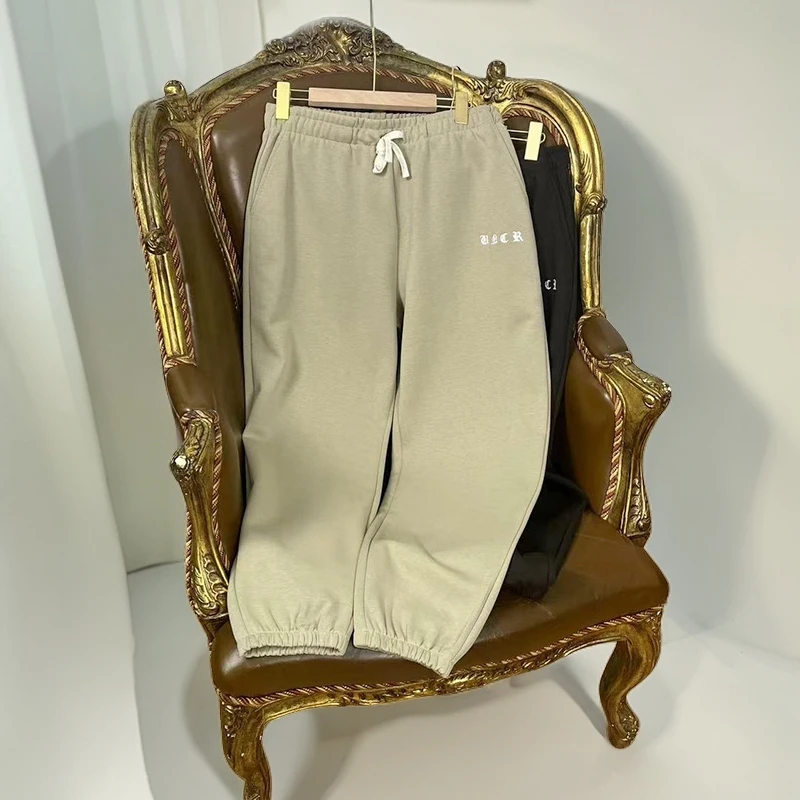 休闲裤男春夏百搭宽松男款针织时尚抽绳运动阔腿裤中青年束脚裤