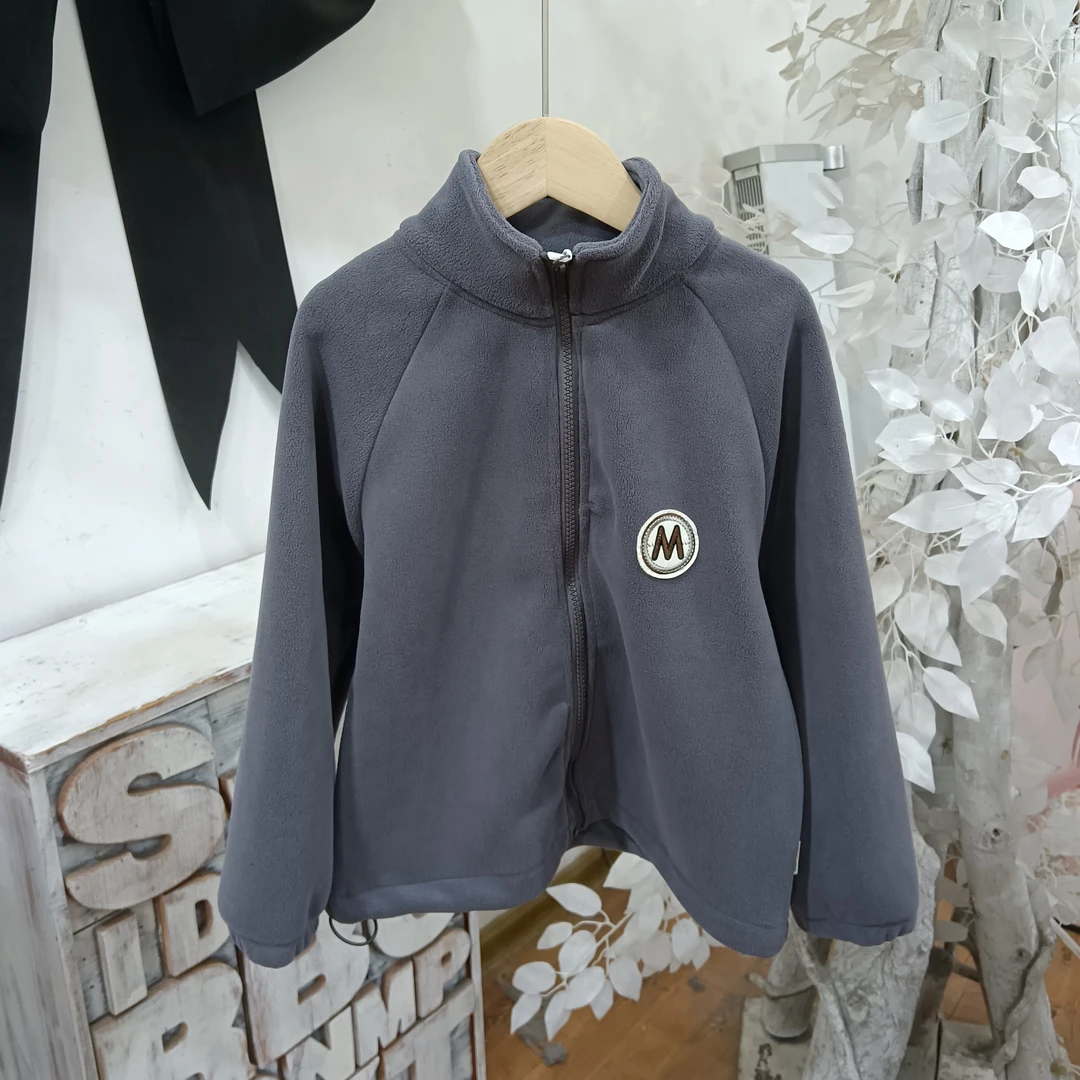 K504深灰色双面绒外套