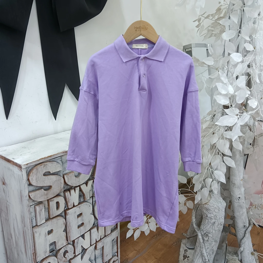 SS344紫色卫衣童装