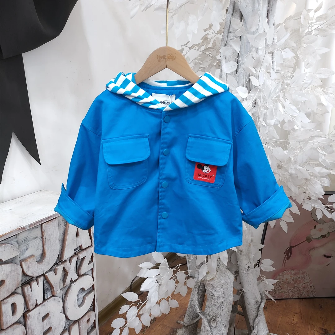 RR407蓝色外套服童装