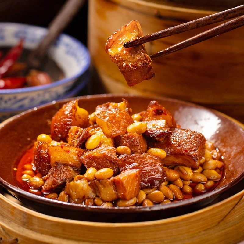黄豆烧肉红烧肉巴蜀川味酱香懒人美味速食快手菜料理包常温真空