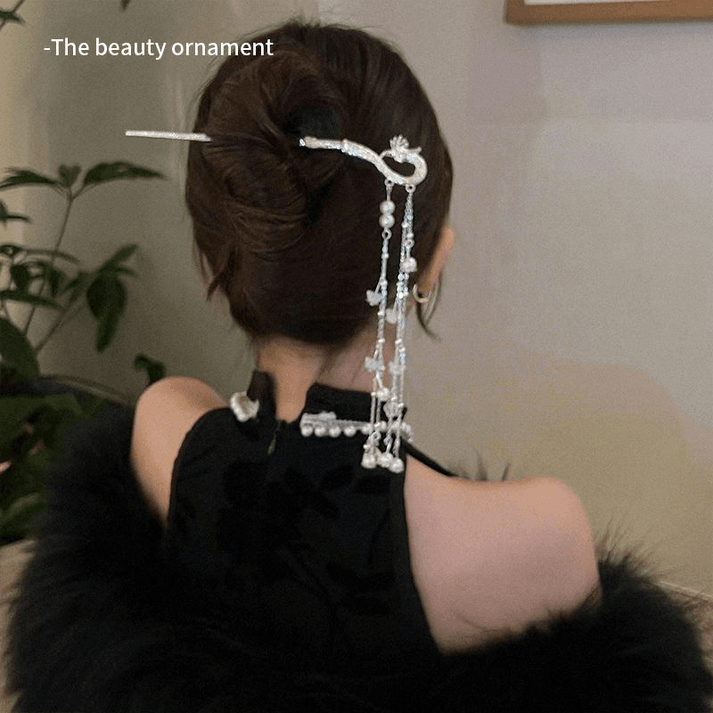 古风凤凰流苏发簪女新中式汉服旗袍发钗2024年新款高级感簪子头饰