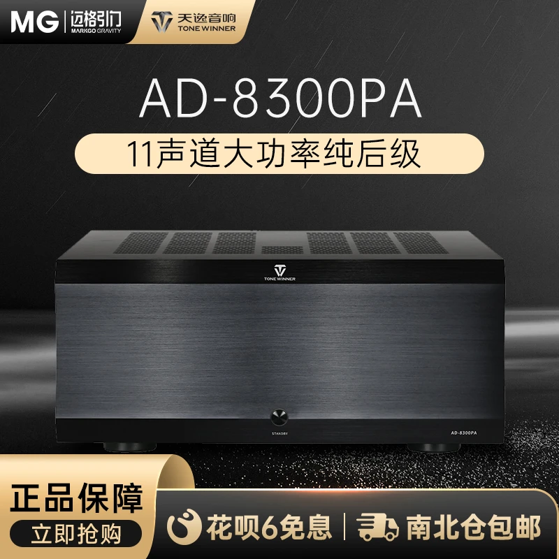 Winner/天逸AD-8300PA大功率11声道AV家庭影院纯后级功放