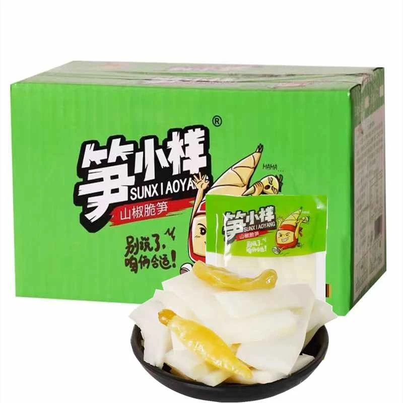 笋小样山椒脆笋泡椒竹笋尖新鲜笋条片笋干网红酸辣零食小吃即食