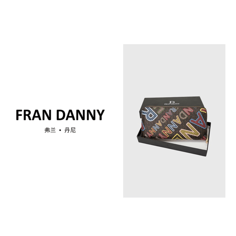 fran danny/弗兰丹尼 FRANDANNY/时尚百搭长款印花钱包#1005