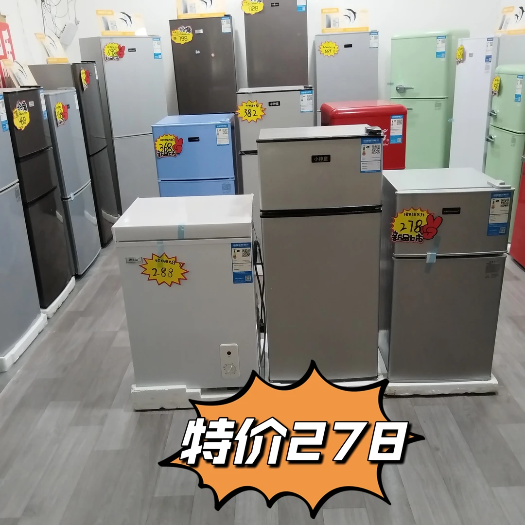 节能冰箱小型家用大容量双开门宿舍多用出租房冰柜冷冻冷藏电冰箱