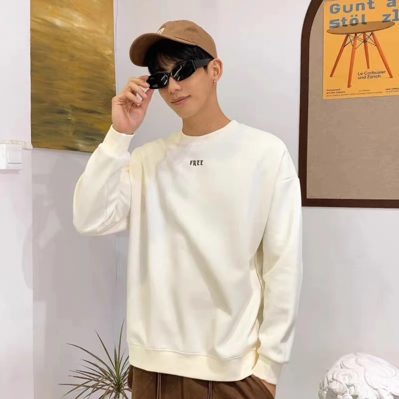 「SHUN'」川页男装男士休闲潮牌宽松时尚卫衣2354