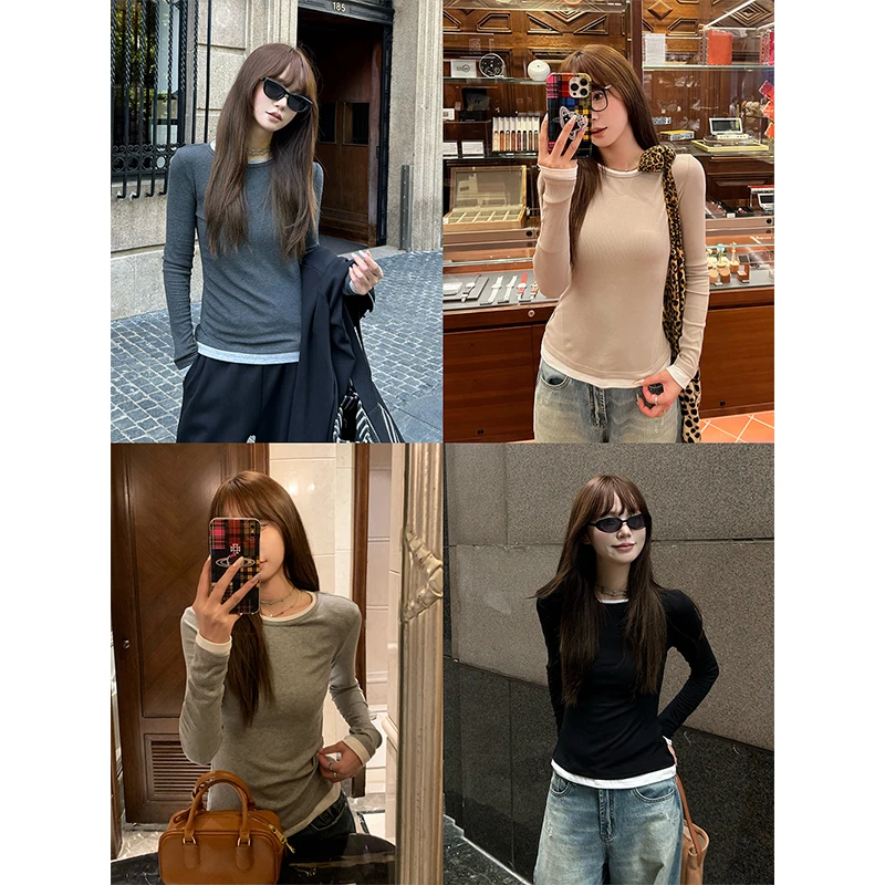 DYANGJUN 假俩件打底衫