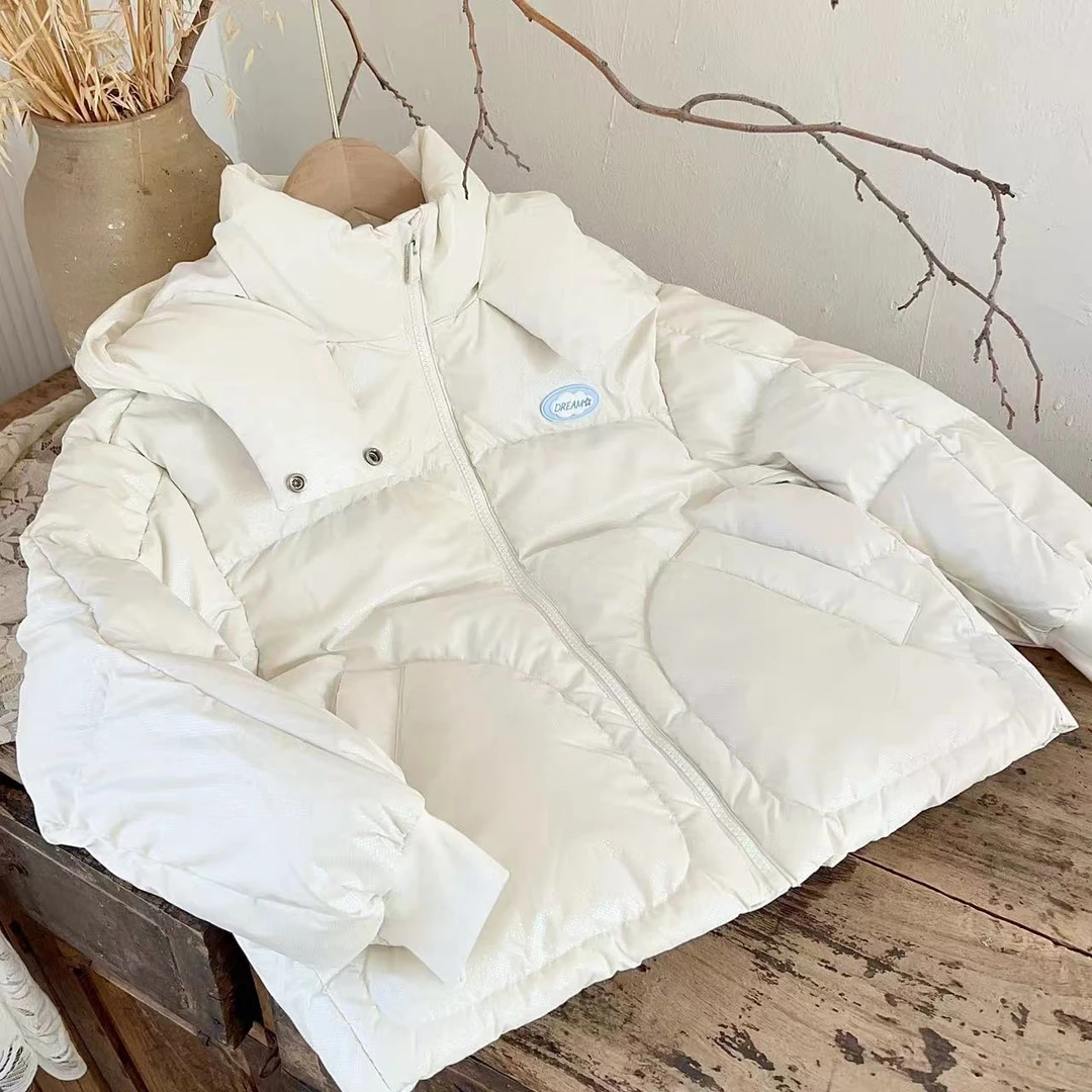 橙6666出道C位，儿童珠光感羽绒服耐低温抗撕裂时尚休闲