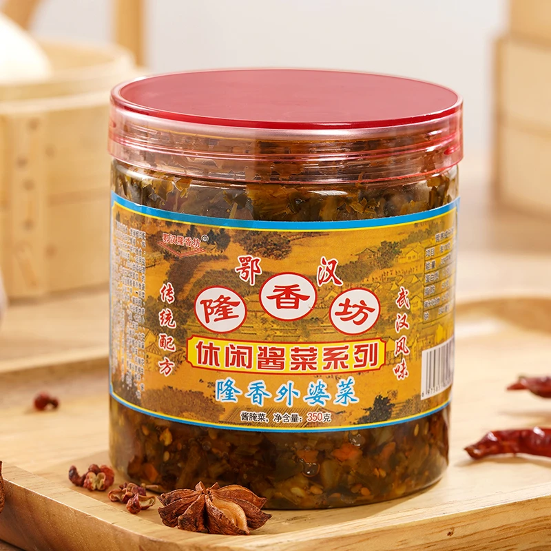 鄂汉隆香坊农家开胃酱菜下饭泡菜外婆菜350g罐装传统美食湖北特产