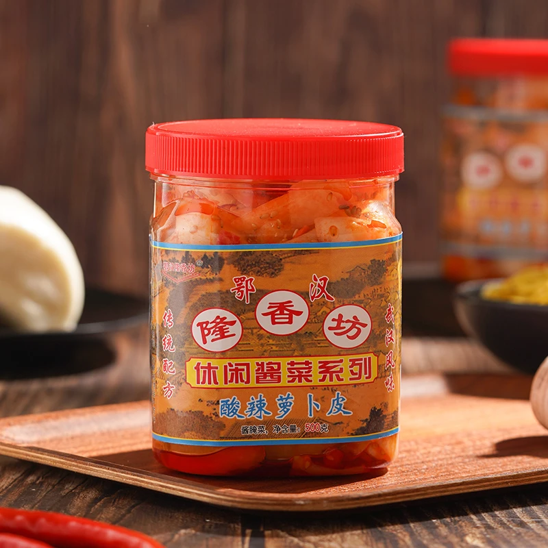 鄂汉隆香坊偏甜酸辣萝卜皮500g