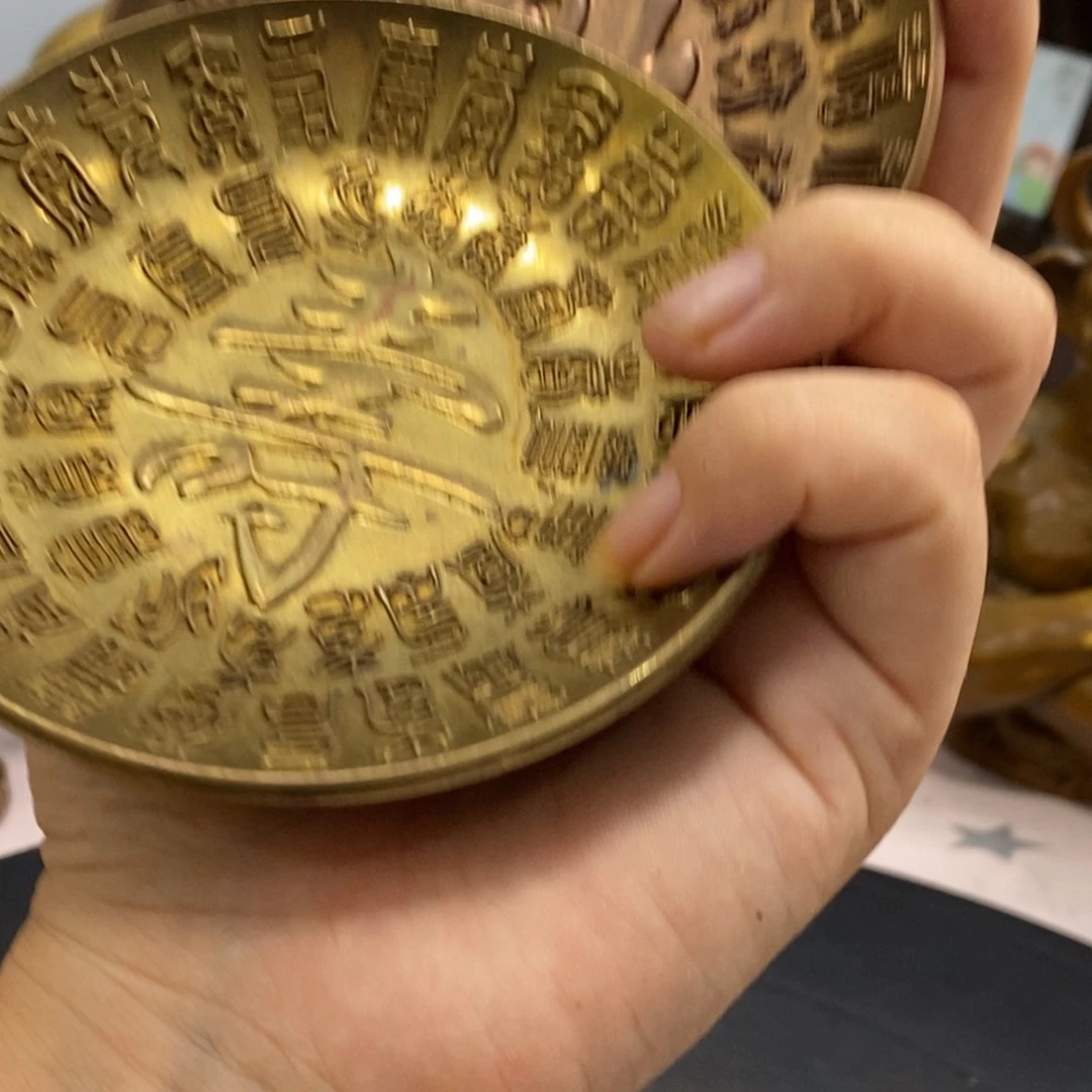 黄铜材质两个供盘摆盘