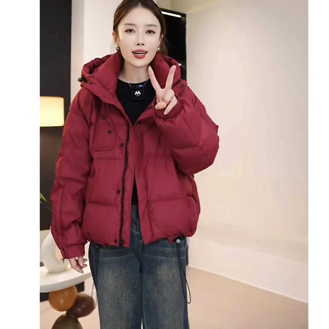 霖烨  冬新款1立领女加厚宽松韩版短外套