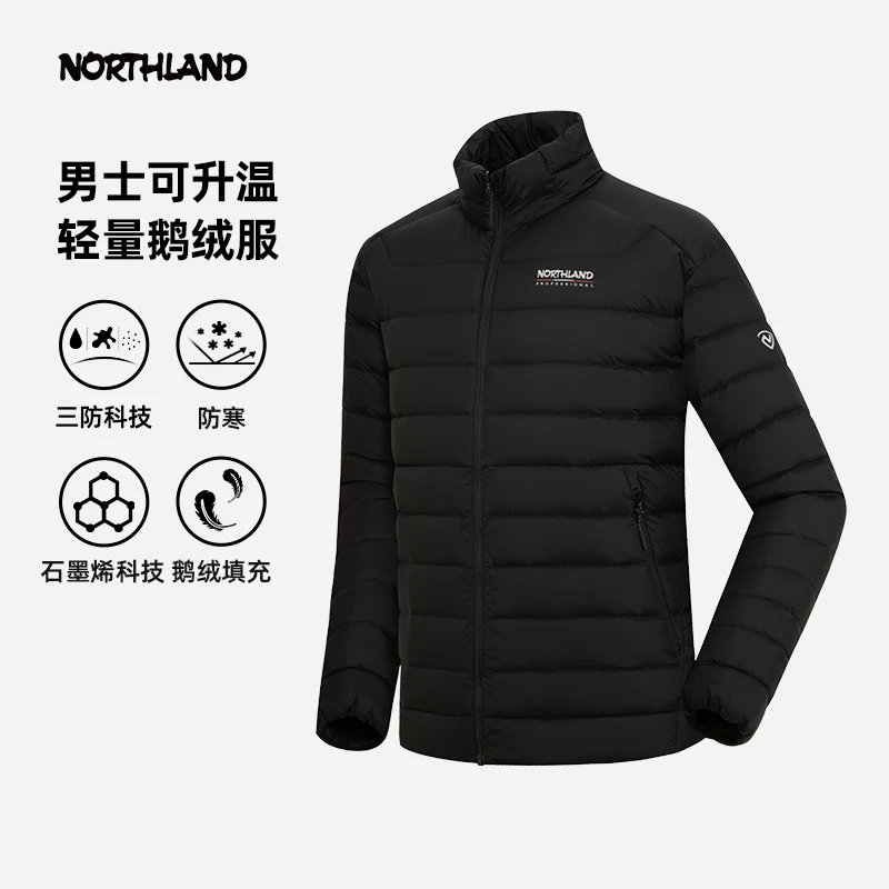 【轻风】诺诗兰新款情侣轻薄鹅绒羽绒服可做内胆内里发热锁温保暖