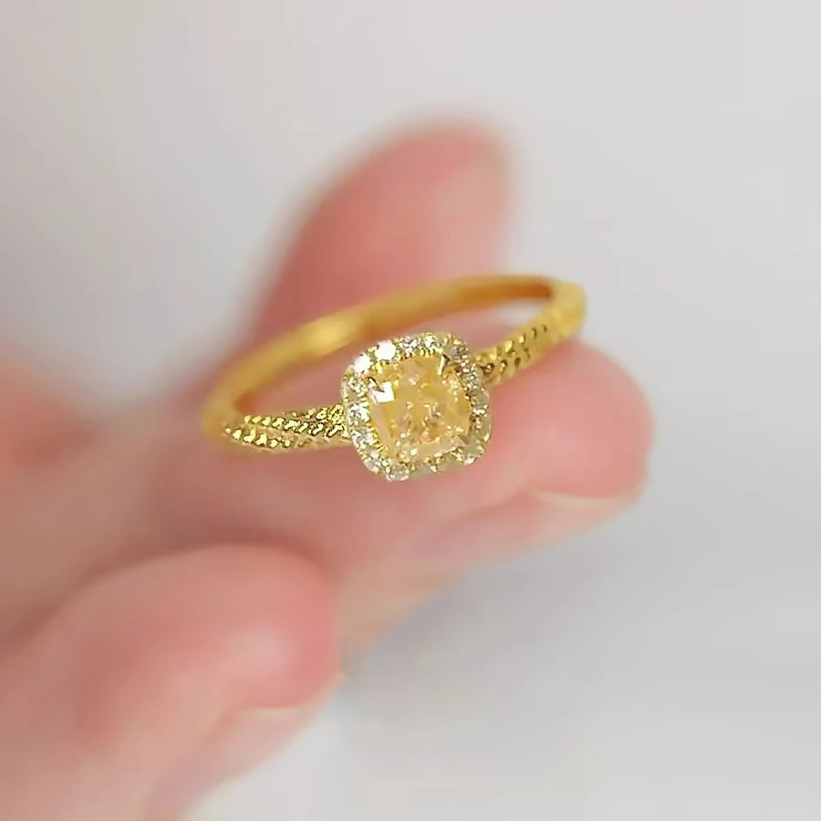 【李总专属】 BM-S247#-满天星黄水晶合金镶嵌戒指