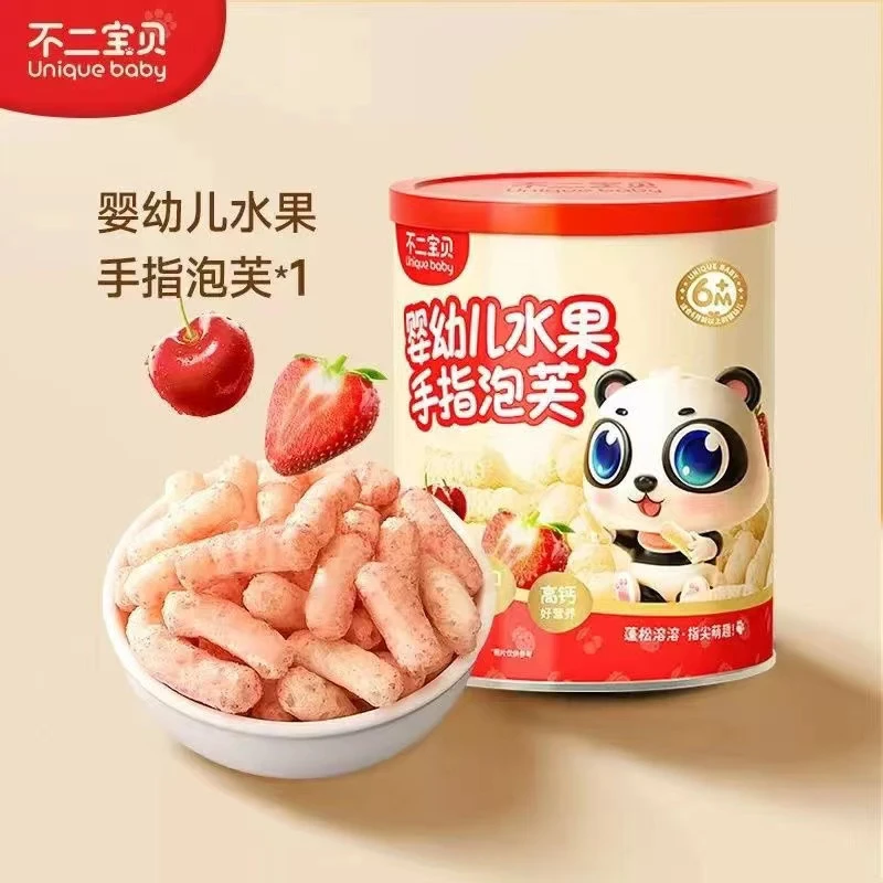不二宝贝-婴幼儿水果手指泡芙净含量42g