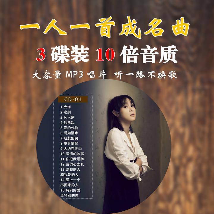 一人一首成名曲车载黑胶无损音质cd碟片经典怀旧品dvd浪漫品质回