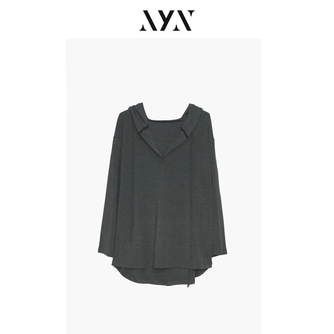 【私服系列】OM新款简约休闲连帽长袖T恤NYN078