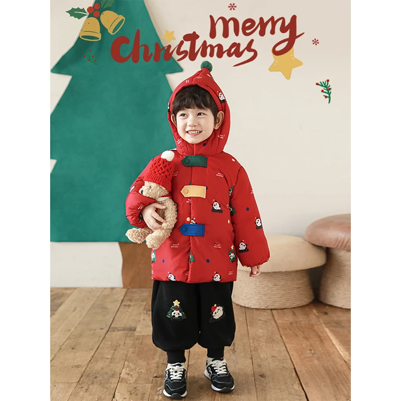 YOEHYAUL/幼悠【熊猫团子】幼悠中国风拜年服冬四波棉衣 N5644