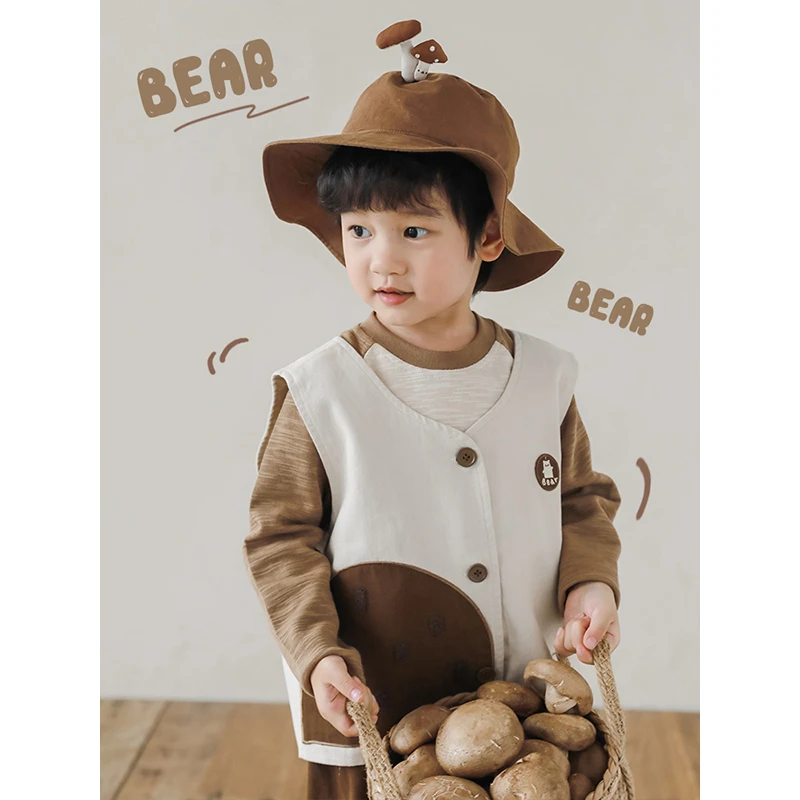 YOEHYAUL/幼悠秋二波 休闲圆领针织宽松舒适长袖打底衫 N5164