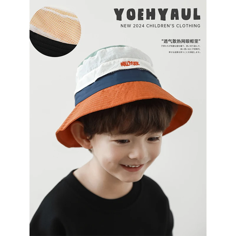 幼悠【休闲一刻】男童秋一波拼接洋气时尚拼色简约遮阳帽子S1662