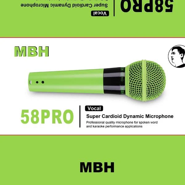 麦八赫麦八赫MBH58PRO动圈麦克风话筒手持手机唱歌录音