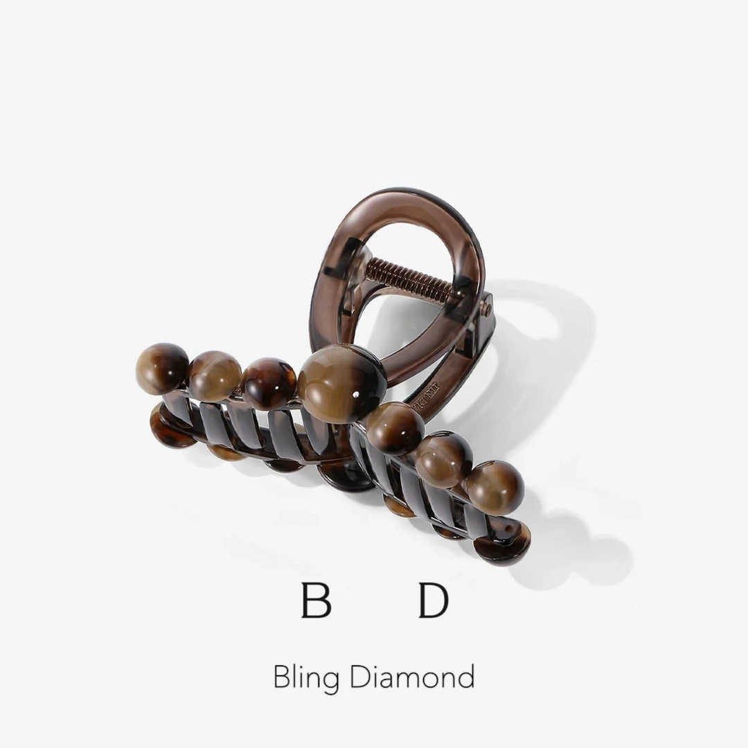 渐变鲨鱼夹发夹抓夹大发量法式简约百搭发卡ins大抓夹韩版复古