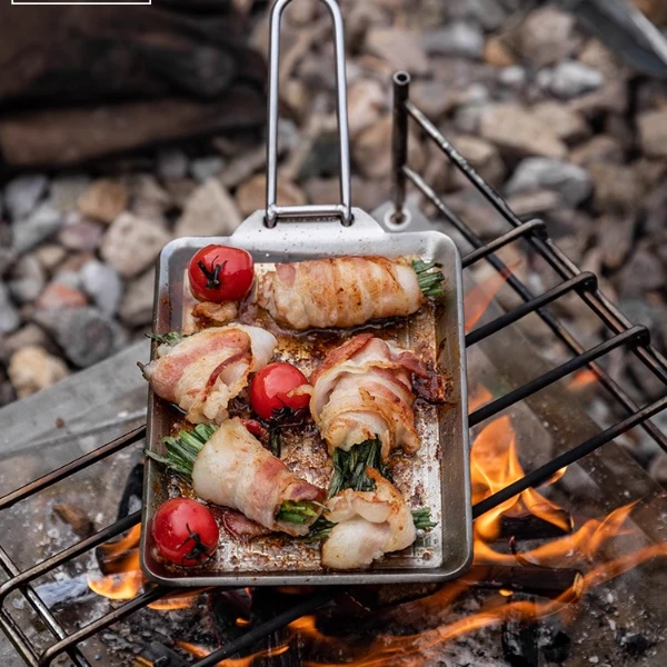 CAMPINGMOON柯曼 牛排煎盘套装户外煎羊排煮面便携式加厚导热煎锅