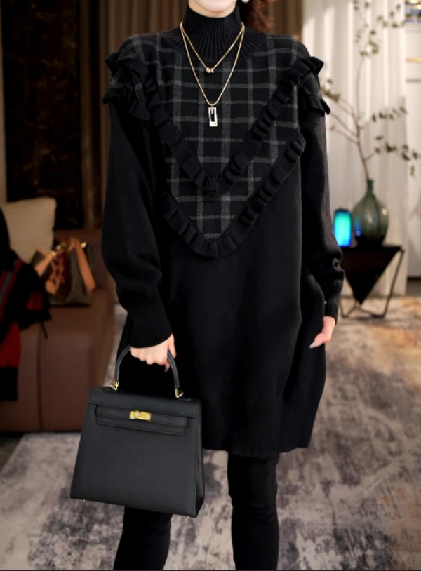 加厚保暖【开拓者】秋冬必备时尚上档次洋气气质高档毛衣上衣-1356#