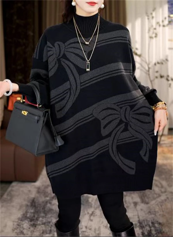 加厚保暖【蝴蝶心结】秋冬必备时尚上档次洋气高档毛衣上衣-2021#