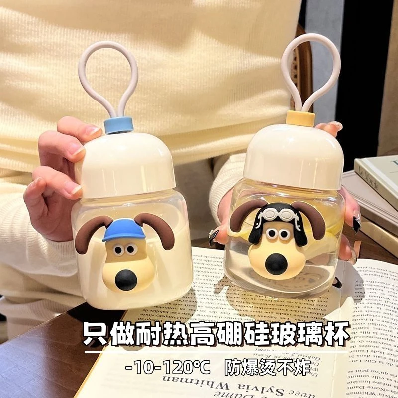 迷你胖胖杯女便携小水杯带刻度泡奶加热牛奶咖啡杯豆浆杯玻璃杯子