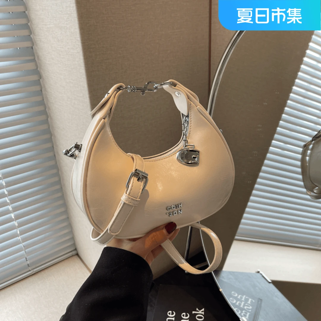 月牙包2024新款单肩包女休闲百搭小包包时尚手提包斜挎包9902