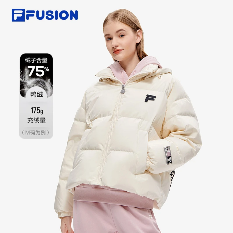 FILA FUSION运动百搭羽绒服冬季防风保暖时尚休闲外套T11W346902F