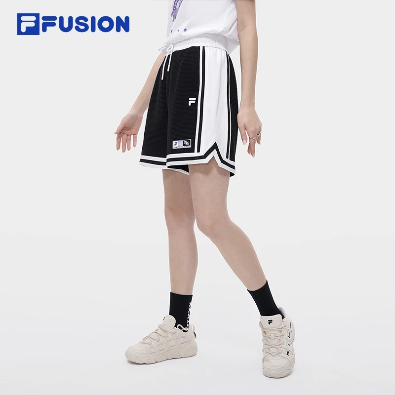 FILA/斐乐潮牌短裤夏季新款针织女子休闲宽松运动裤T11W335601F