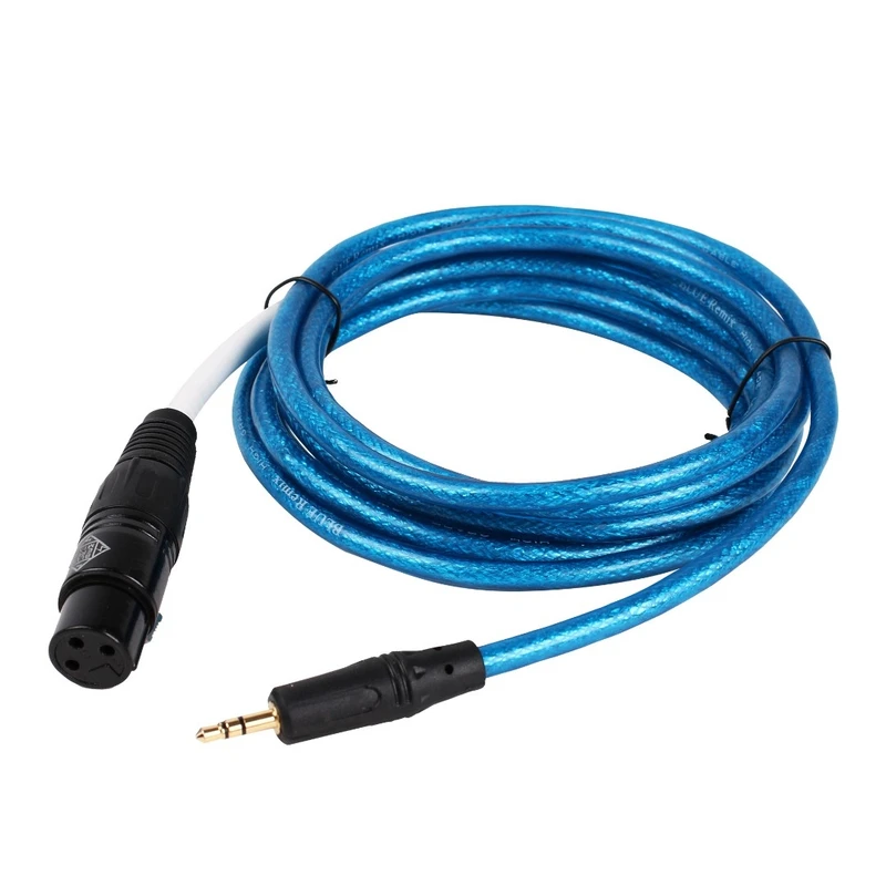 蓝音平衡小头线48V大振膜电容麦克风供电3.5小头线M48声卡麦克风