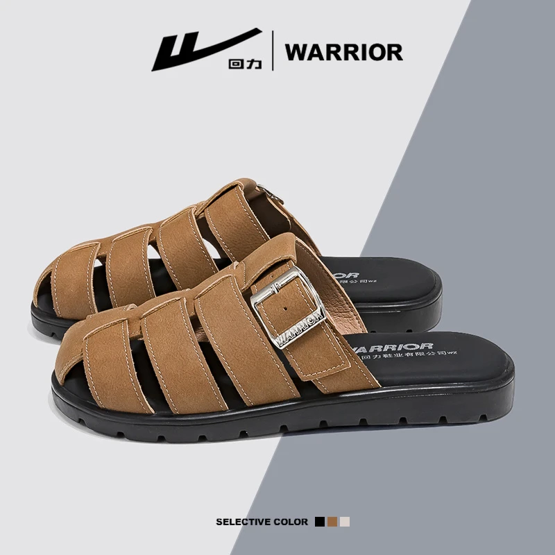 回力女鞋秋季防滑包头拖鞋2025新款爆款百搭透气潮流软底凉拖1127