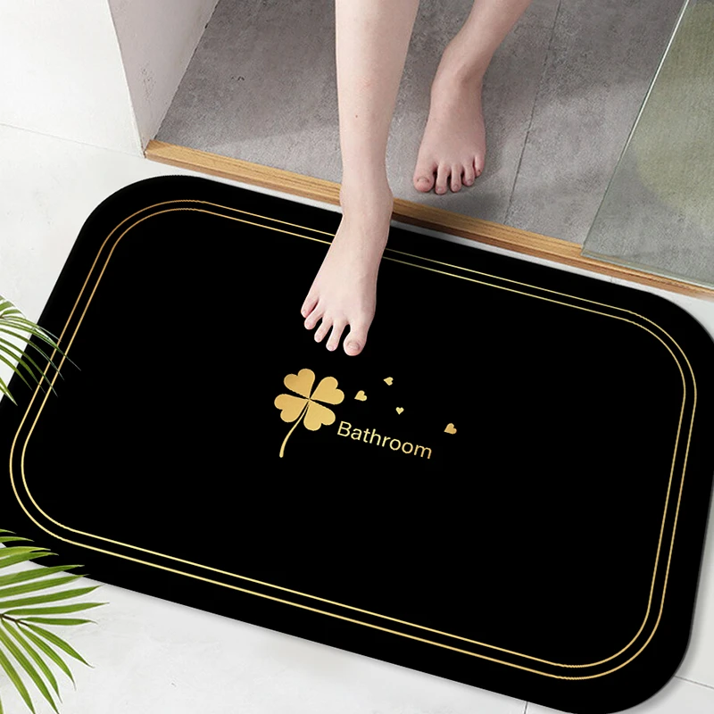 卫生间地垫吸水速干防滑浴室地垫软硅藻泥垫子简约吸水地垫脚垫