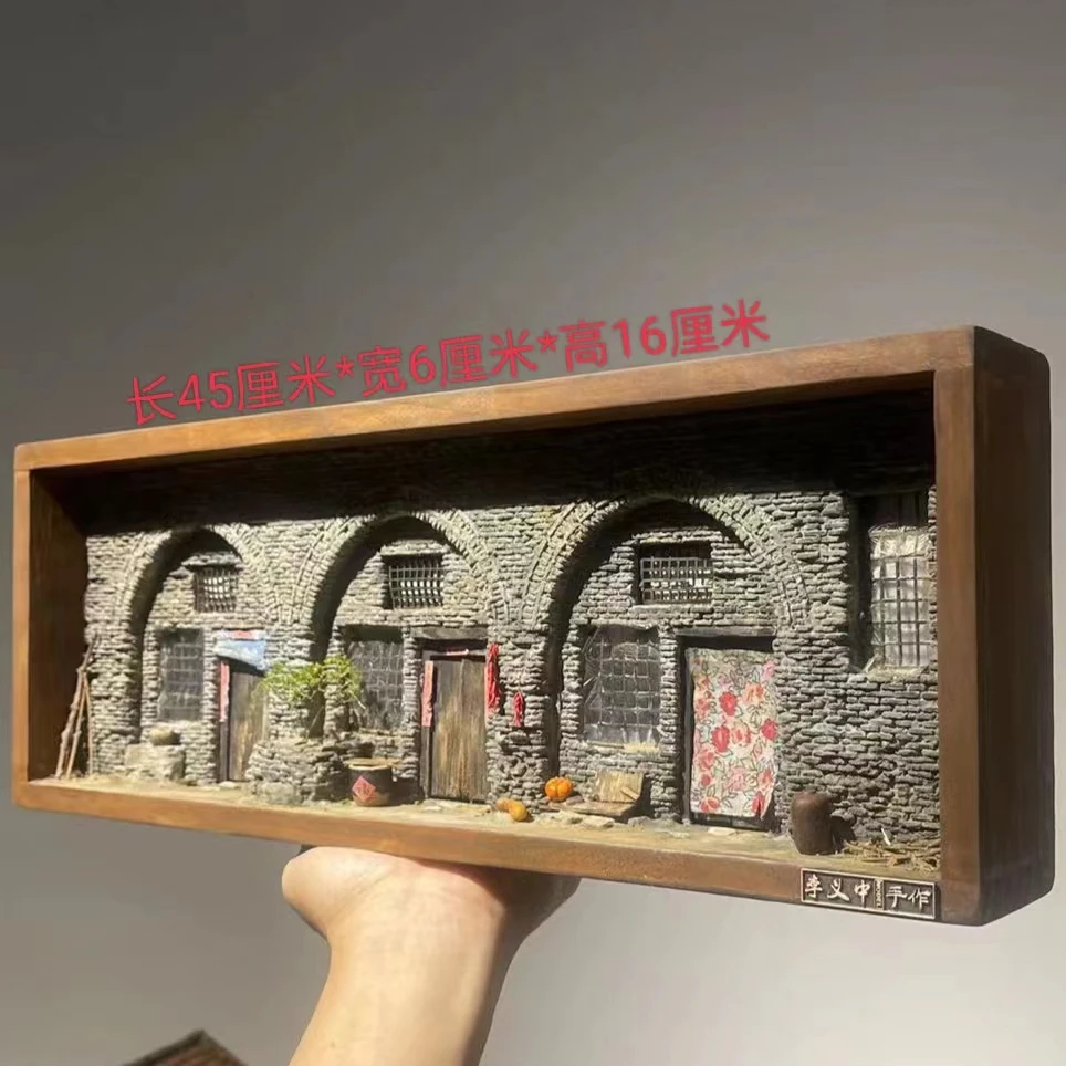 窑洞创意怀旧桌面个性摆件怀旧复古送长辈领导手工装饰老式工艺品