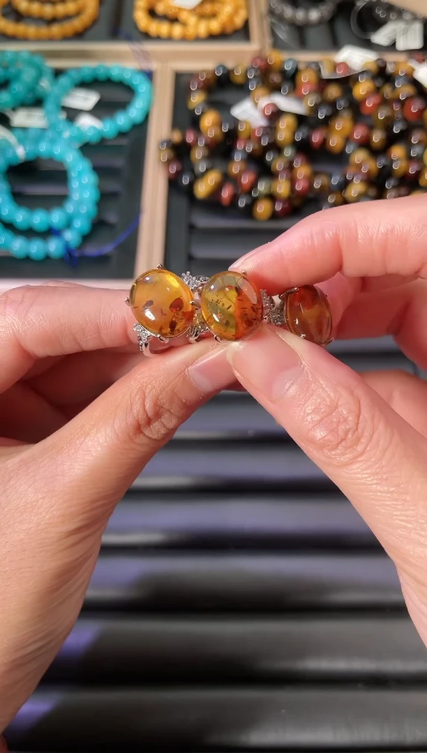 【闪购商品】水晶手链未镶嵌琥珀戒指