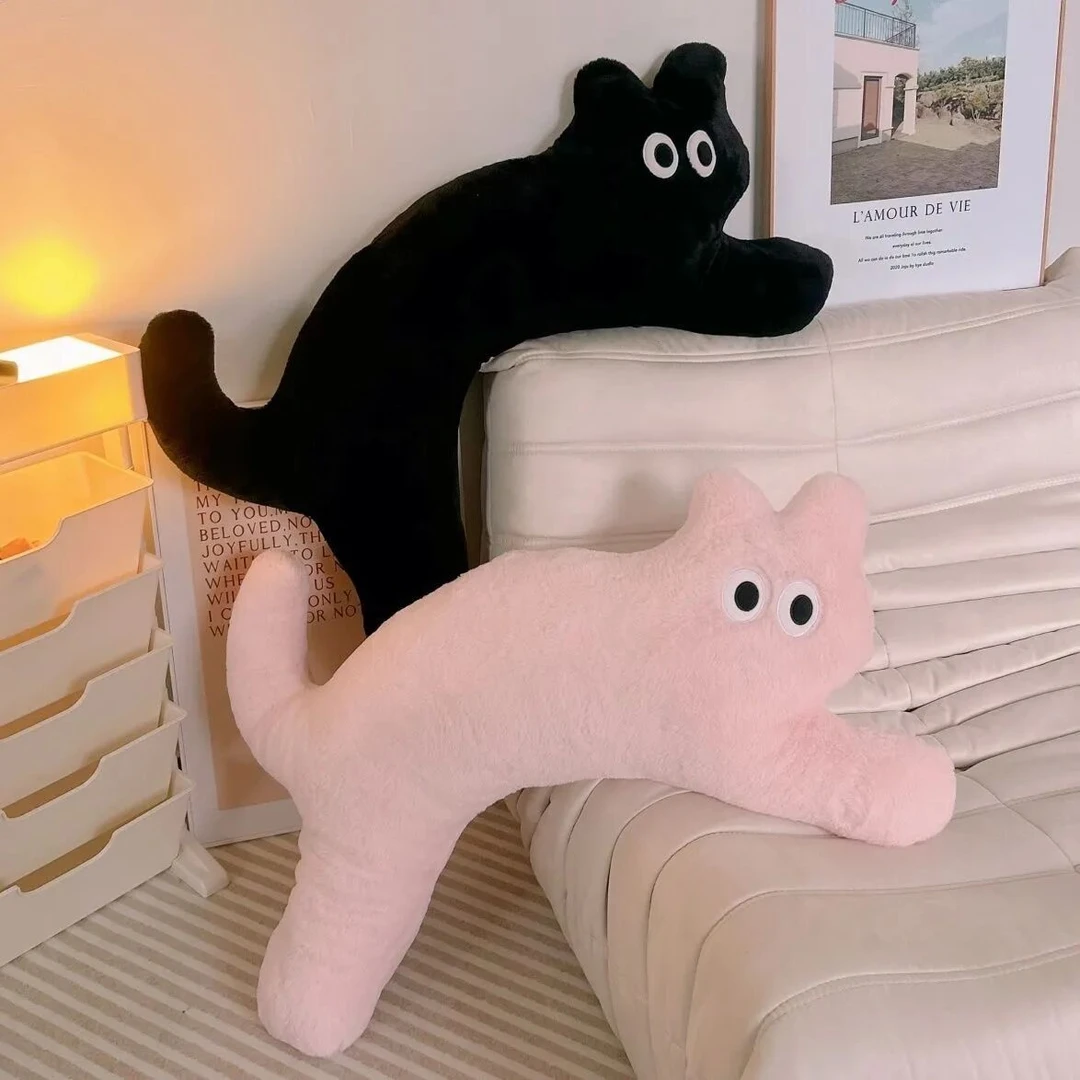 新疆包邮可爱猫咪抱枕可拆洗ins沙发靠垫睡觉长条夹腿枕床头靠枕