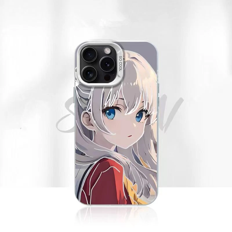 适用于苹果华为OPPO/VIVO彩银壳动漫友利奈绪小米/IQOO可爱手机壳