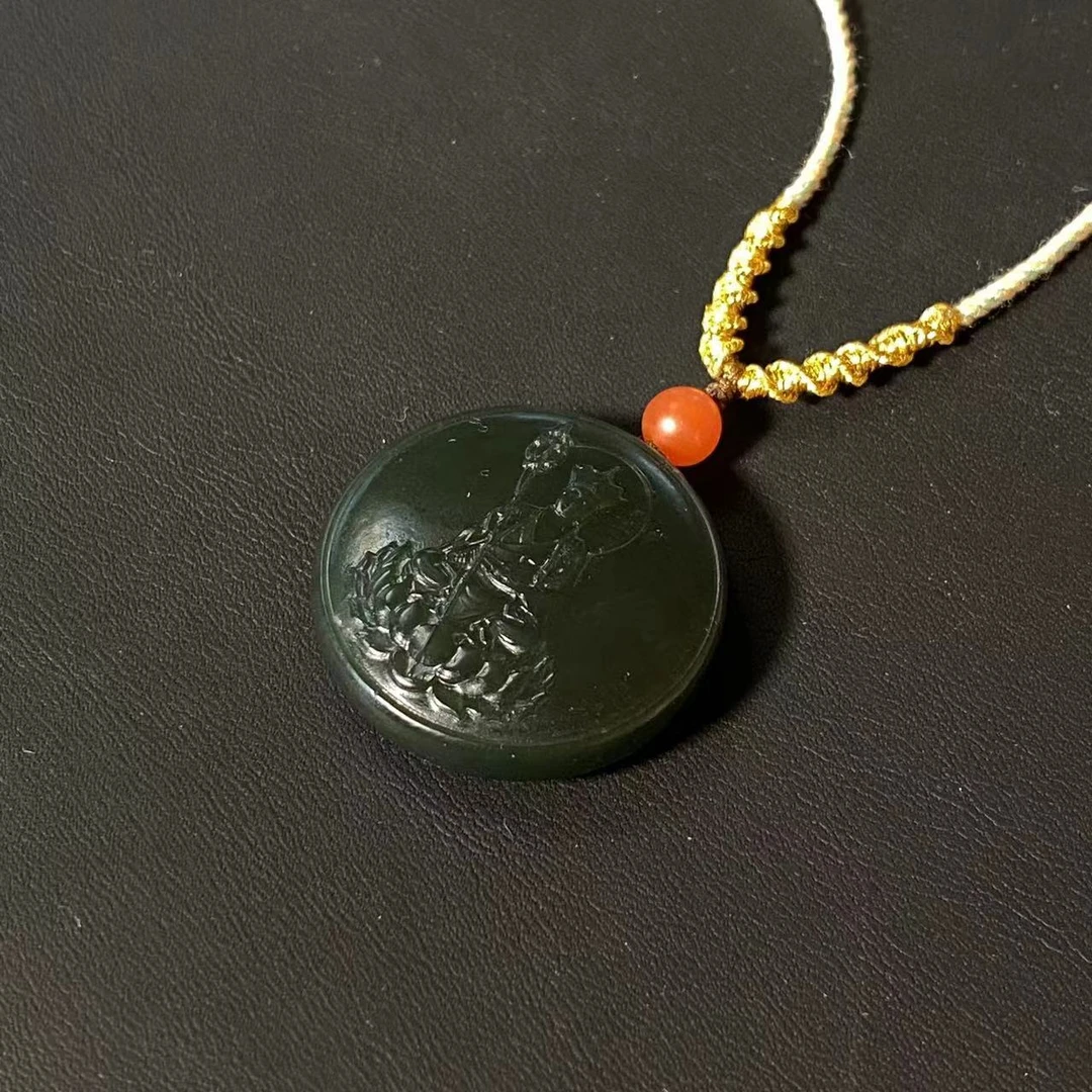 【两米·地老师】和田玉颈饰地老师造型HTY-JS632和田玉塔青地老师