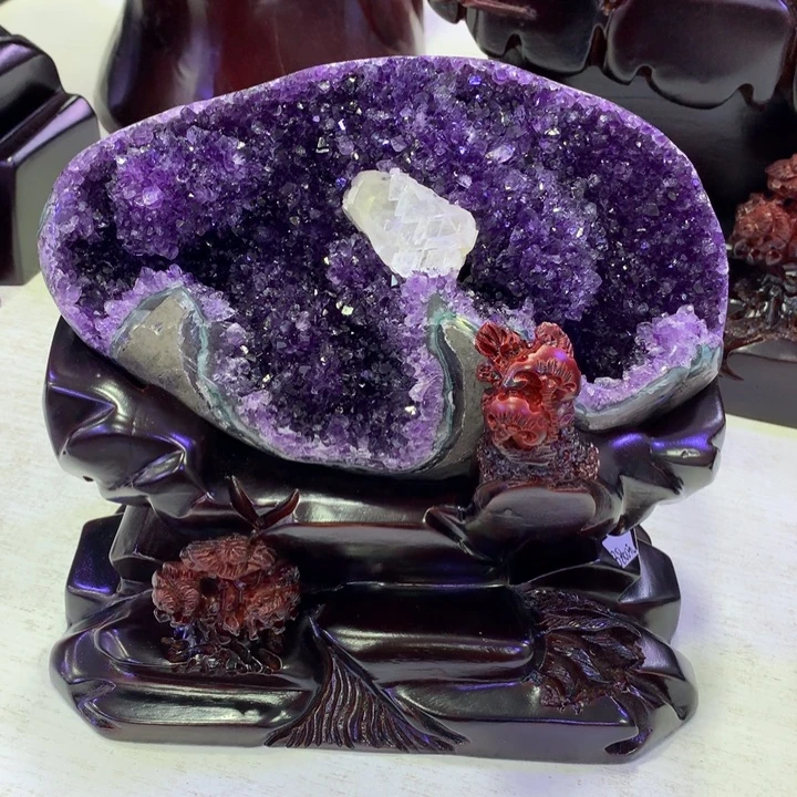 紫晶大型摆件（非配饰）未镶嵌无t
